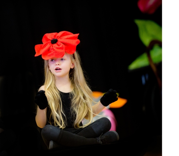 Editorial image of child at Drama show