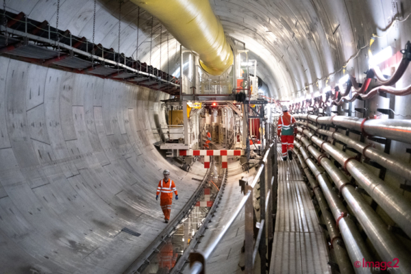 Tunnel Boring Machine Thames Tideway. London Construction photographer