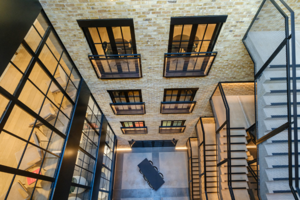 architectural photography once a warehouse now an office keeping the the industrial feel.