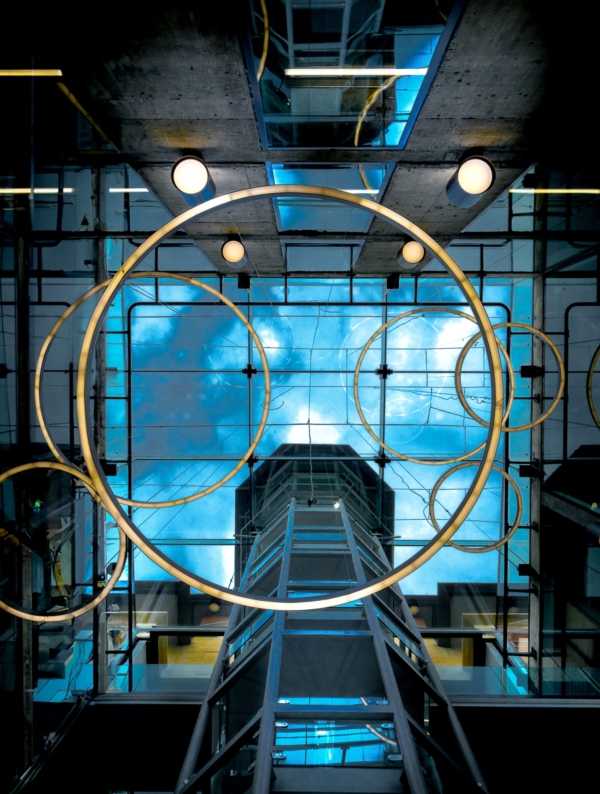 Interior photography of Bristol office amazing glass ceiling Bristol property photogrpaher