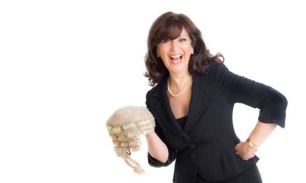 London Editorial Photographer Fun shot lady barrister